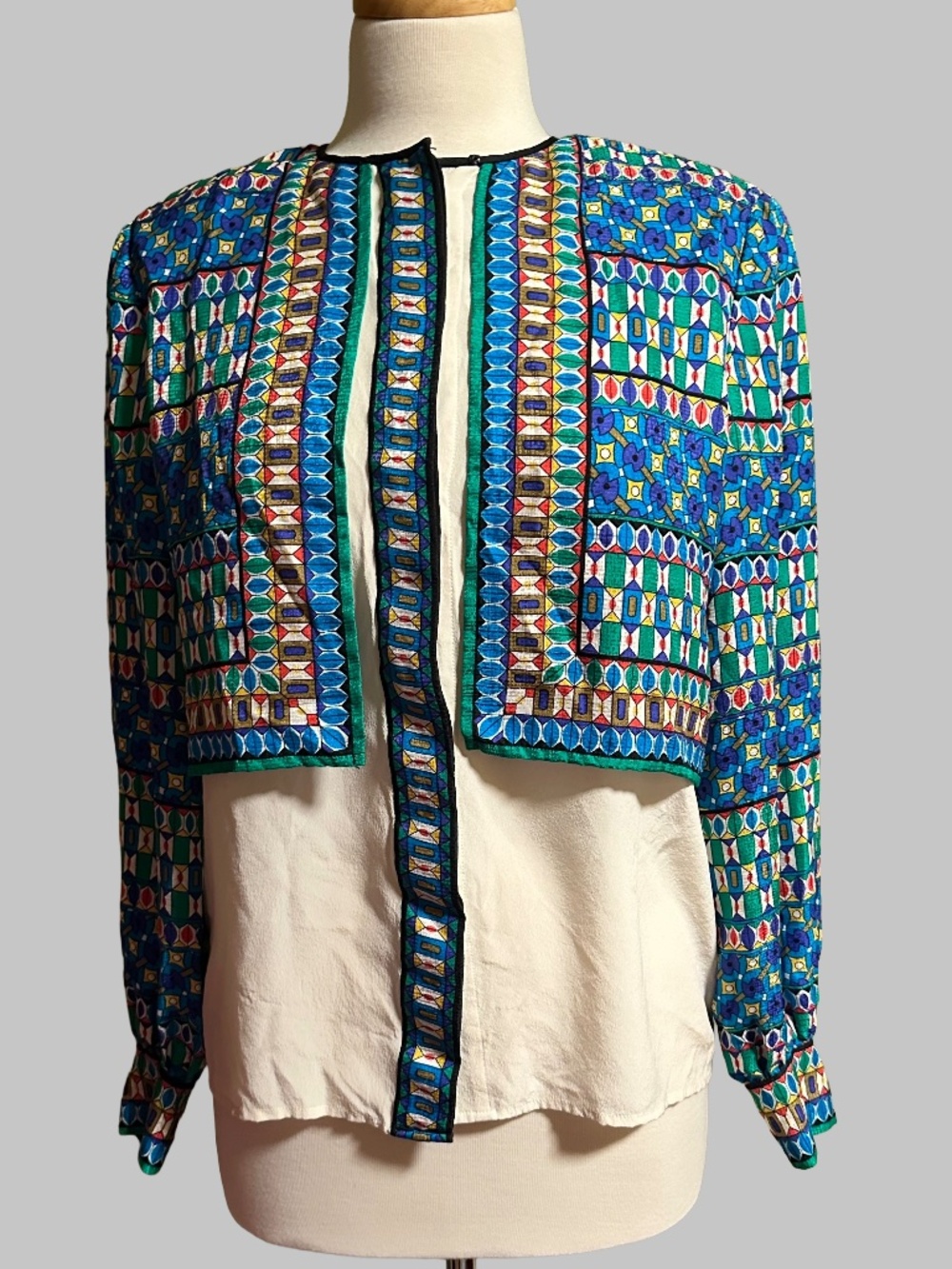 Vintage Adrianna Papell Silk blouse (6)